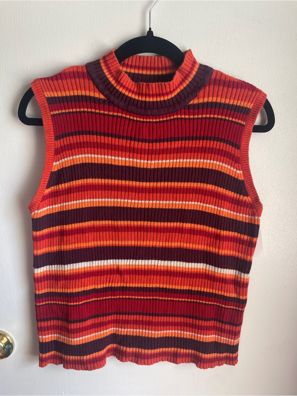 Vintage 100% cotton Faded Glory Sleeveless Sweater shirt